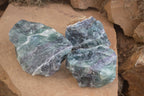 Natural Watermelon Fluorite Cobbed Specimens x 3 From Uis, Namibia - Toprock Gemstones and Minerals 