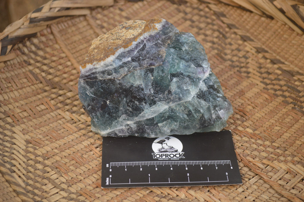 Natural Watermelon Fluorite Cobbed Specimens x 3 From Uis, Namibia - Toprock Gemstones and Minerals 