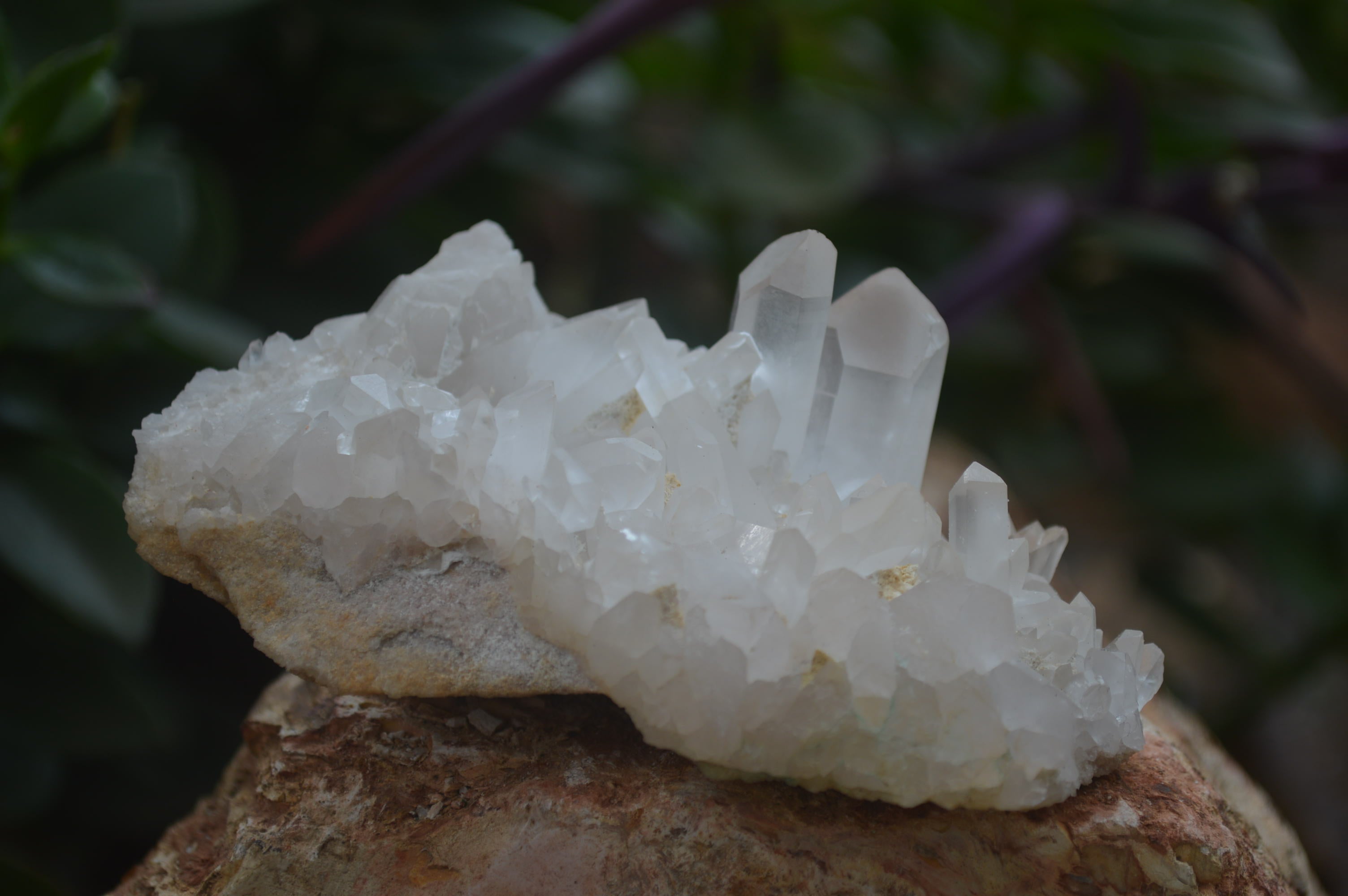 Natural Clear Quartz Crystal Clusters x 12 From Madagascar - Toprock Gemstones and Minerals 