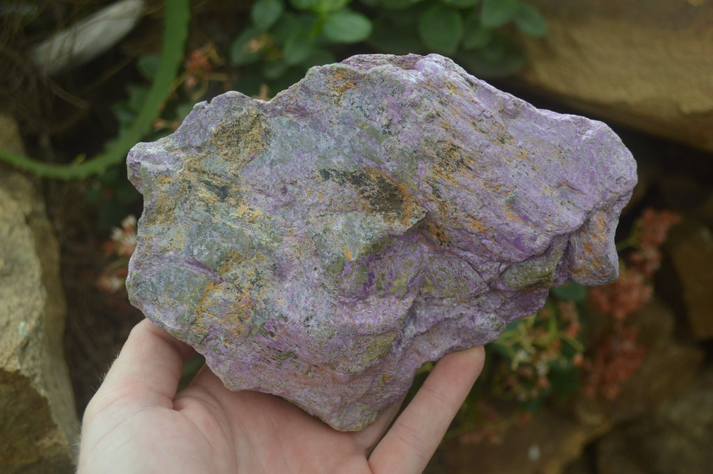 Natural Stichtite Cobbed Specimens x 2 From Barberton, South Africa - Toprock Gemstones and Minerals 
