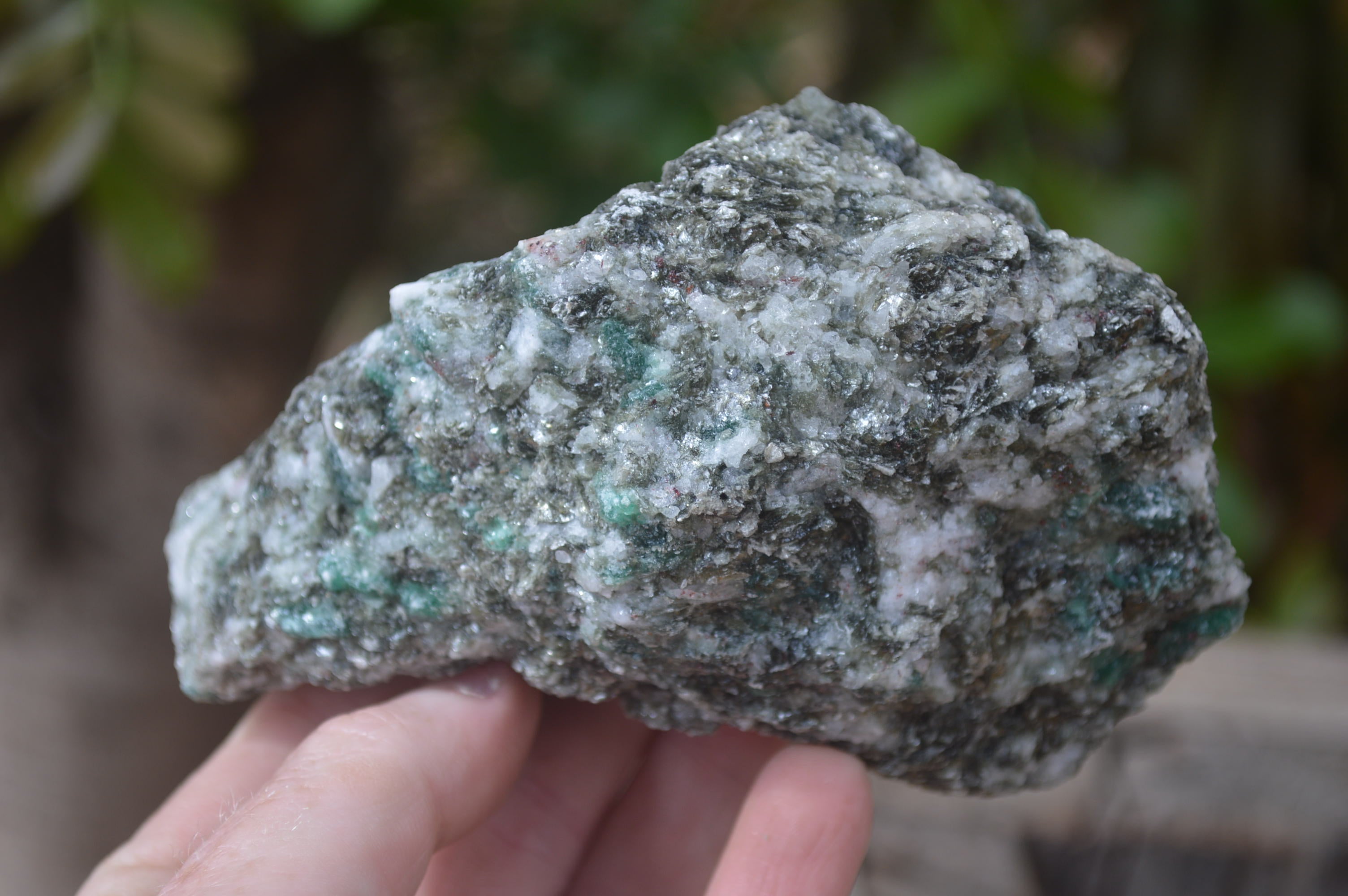 Natural Rare Emerald Mica In Matrix Cobbed Specimens x 5 From Mutoko, Zimbabwe - Toprock Gemstones and Minerals 