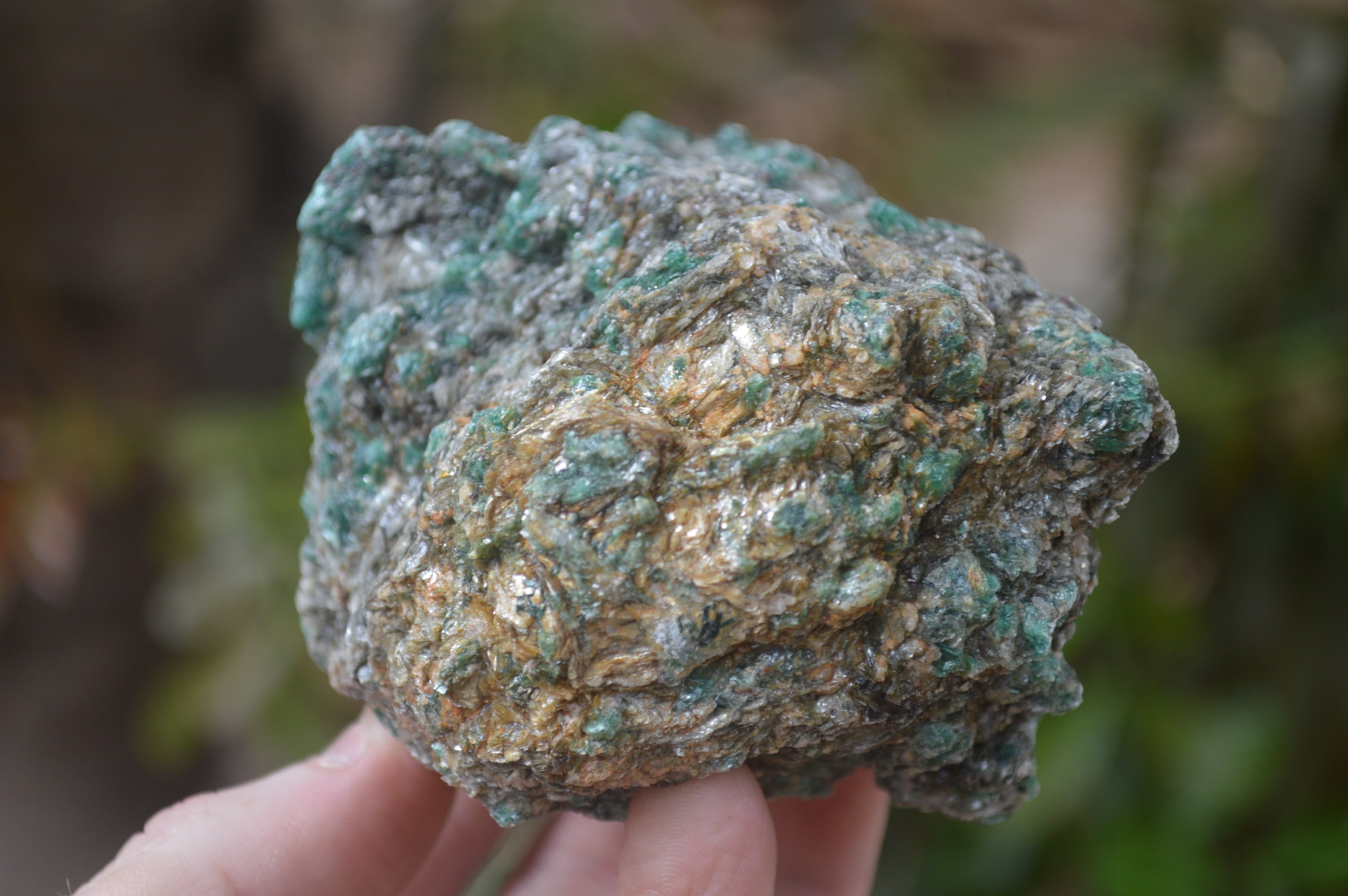 Natural Rare Emerald Mica In Matrix Cobbed Specimens x 5 From Mutoko, Zimbabwe - Toprock Gemstones and Minerals 