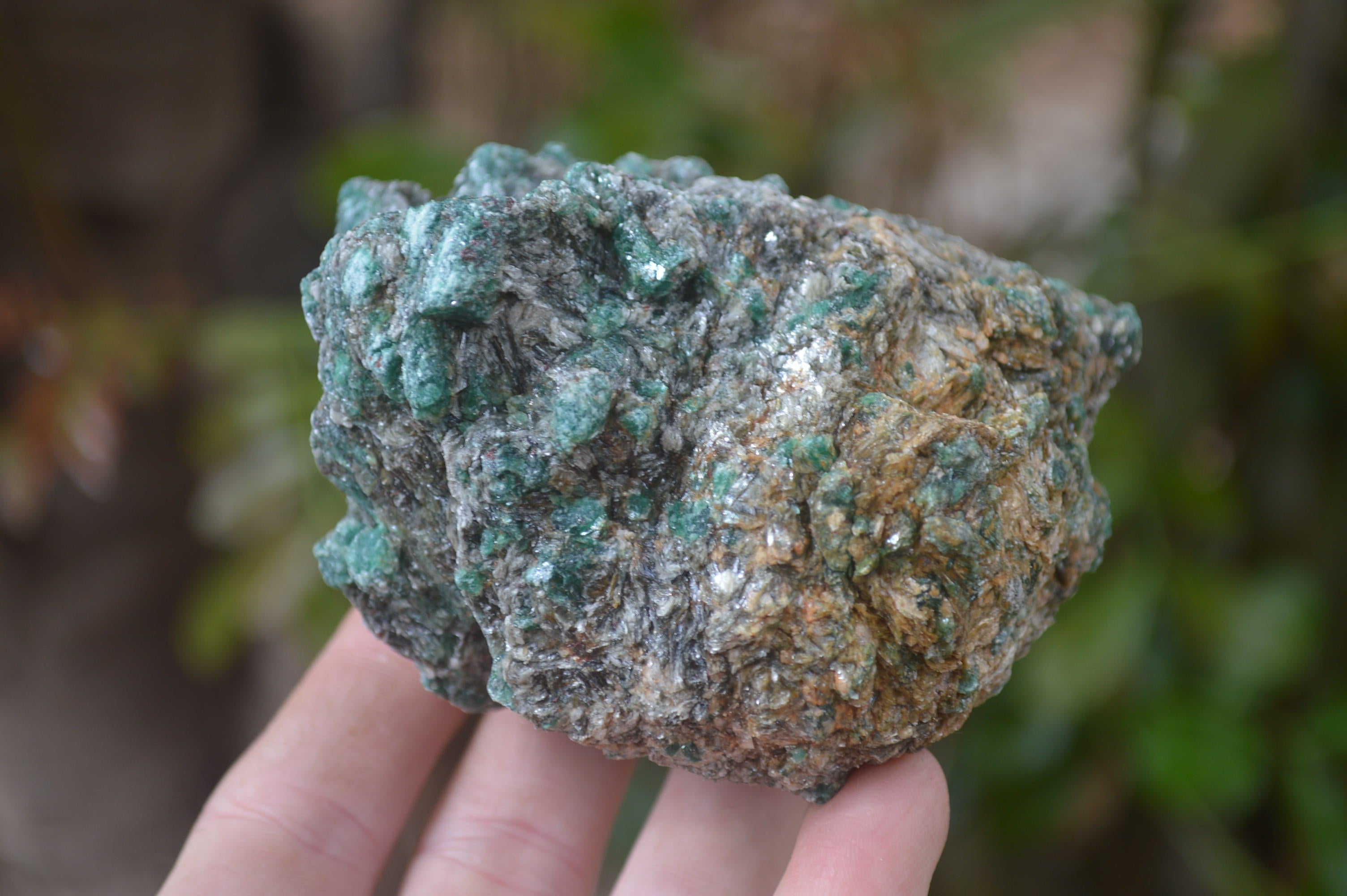 Natural Rare Emerald Mica In Matrix Cobbed Specimens x 5 From Mutoko, Zimbabwe - Toprock Gemstones and Minerals 