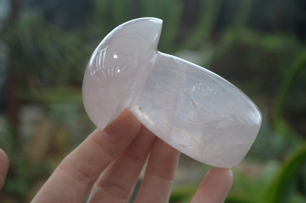 Polished Rose Quartz Mushrooms x 4 From Madagascar