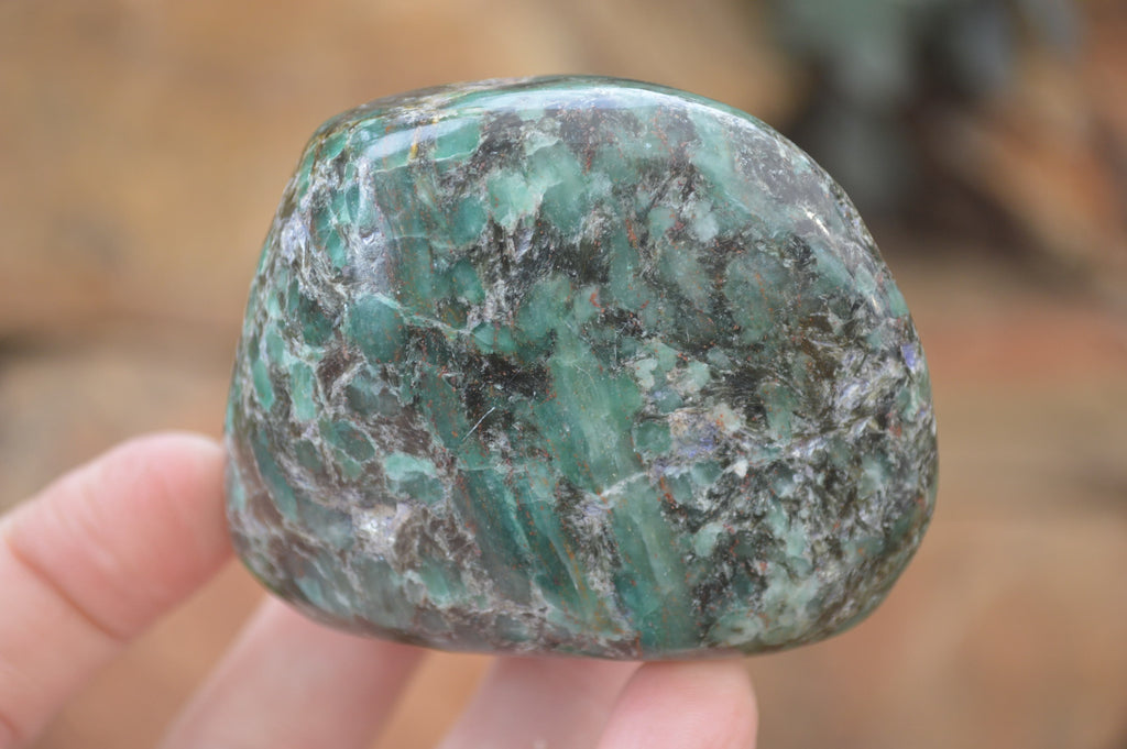 Polished Rare Emerald Mica In Matrix Free Forms x 6 From Mutoko, Zimbabwe - Toprock Gemstones and Minerals 