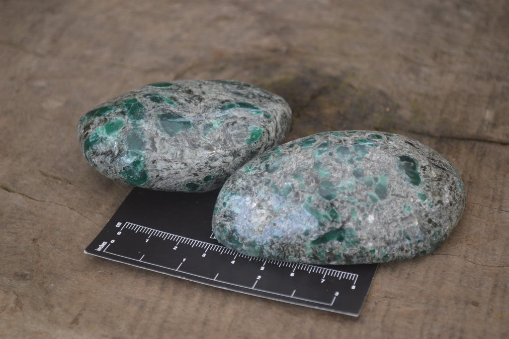 Polished Rare Emerald Mica In Matrix Free Forms x 6 From Mutoko, Zimbabwe - Toprock Gemstones and Minerals 