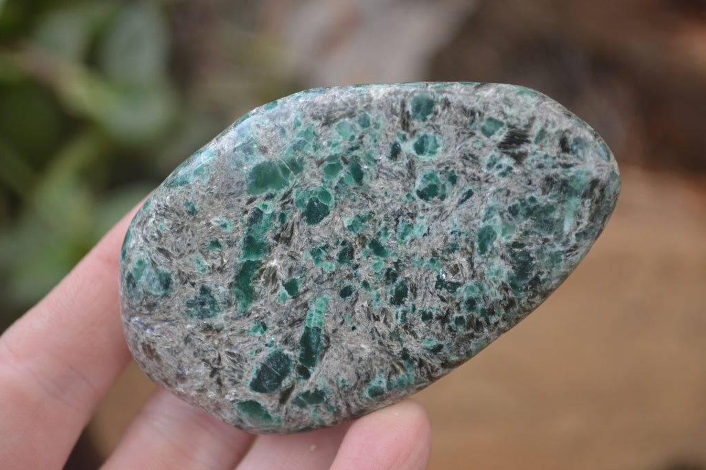 Polished Rare Emerald Mica In Matrix Free Forms x 6 From Mutoko, Zimbabwe - Toprock Gemstones and Minerals 