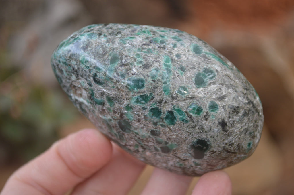 Polished Rare Emerald Mica In Matrix Free Forms x 6 From Mutoko, Zimbabwe - Toprock Gemstones and Minerals 