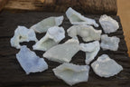 Natural Etched Blue Chalcedony Specimens x 12 From Nsanje, Malawi - Toprock Gemstones and Minerals 