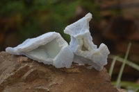 Natural Etched Blue Chalcedony Specimens x 12 From Nsanje, Malawi - Toprock Gemstones and Minerals 