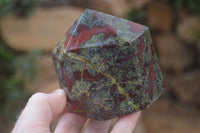 Polished Dragon Bloodstone Points x 2 From South Africa - Toprock Gemstones and Minerals 