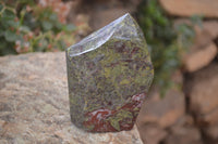 Polished Dragon Bloodstone Points x 2 From South Africa - Toprock Gemstones and Minerals 