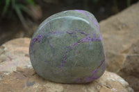 Polished Stichtite Free Forms x 4 From Barberton, South Africa - Toprock Gemstones and Minerals 