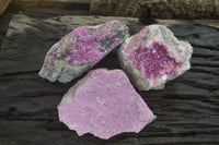 Natural Salrose Cobaltion Dolomite Specimens x 3 From Kakanda, Congo - Toprock Gemstones and Minerals 