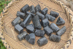 Natural Alluvial Schorl Black Tourmaline Crystals x 35 From Zimbabwe - Toprock Gemstones and Minerals 