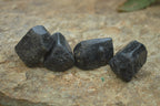 Natural Alluvial Schorl Black Tourmaline Crystals x 35 From Zimbabwe - Toprock Gemstones and Minerals 