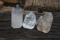 Polished Mixed Quartz Points x 3 From Madagascar - Toprock Gemstones and Minerals 