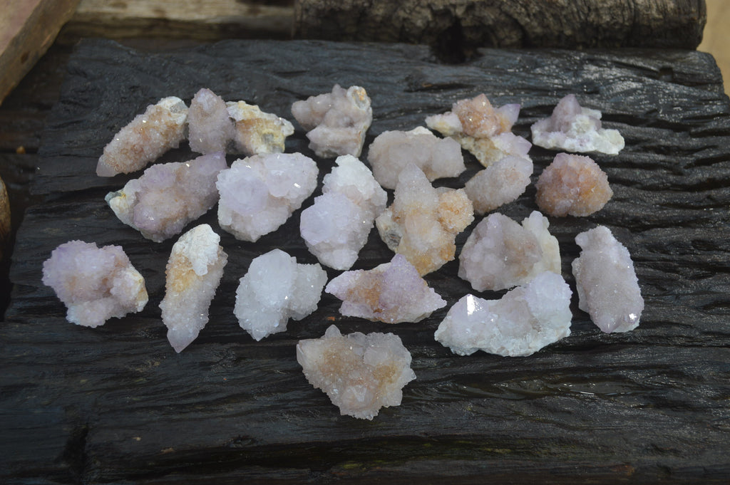 Natural Amethyst Spirit Quartz Clusters x 20 From Boekenhouthoek, South Africa - Toprock Gemstones and Minerals 