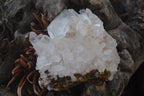 Natural Clear Quartz Crystal Clusters x 12 From Madagascar - Toprock Gemstones and Minerals 
