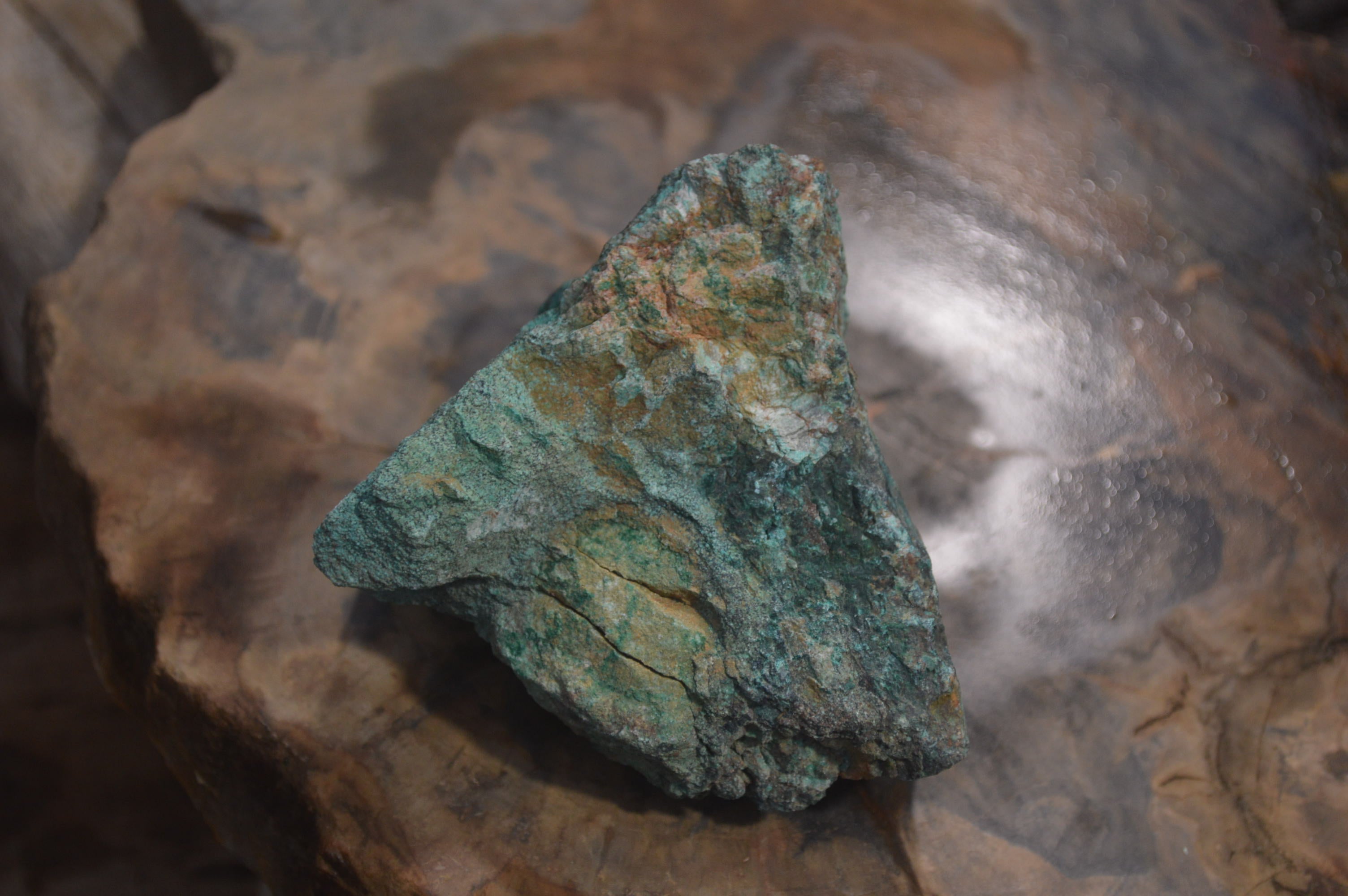 Natural Shattuckite with Chrysocolla, Malachite, Bornite and Chalcocite x 5 from Kaokoveld Namibia - Toprock Gemstones and Minerals 