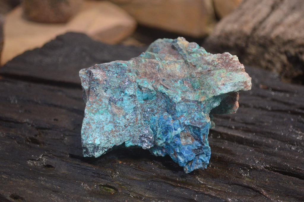Natural Shattuckite with Chrysocolla, Malachite, Bornite and Chalcocite x 5 from Kaokoveld Namibia - Toprock Gemstones and Minerals 
