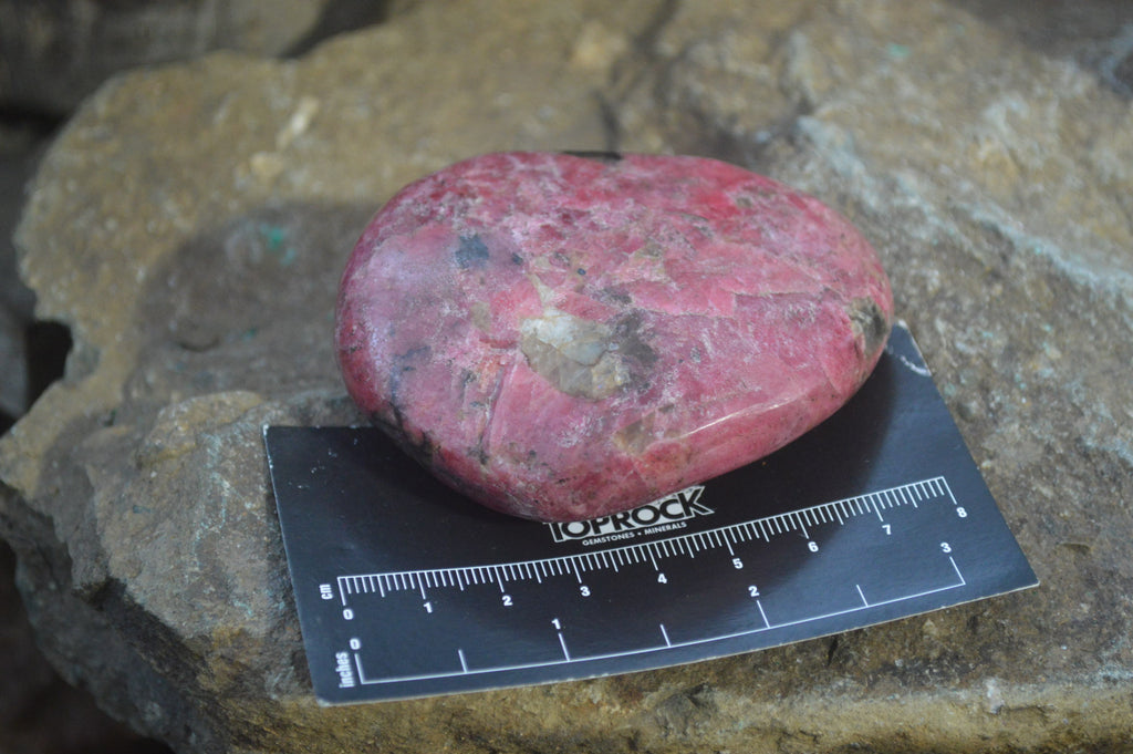 Polished Rhodonite Free Forms x 6 From Zimbabwe - Toprock Gemstones and Minerals 