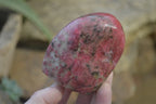 Polished Rhodonite Free Forms x 6 From Zimbabwe - Toprock Gemstones and Minerals 