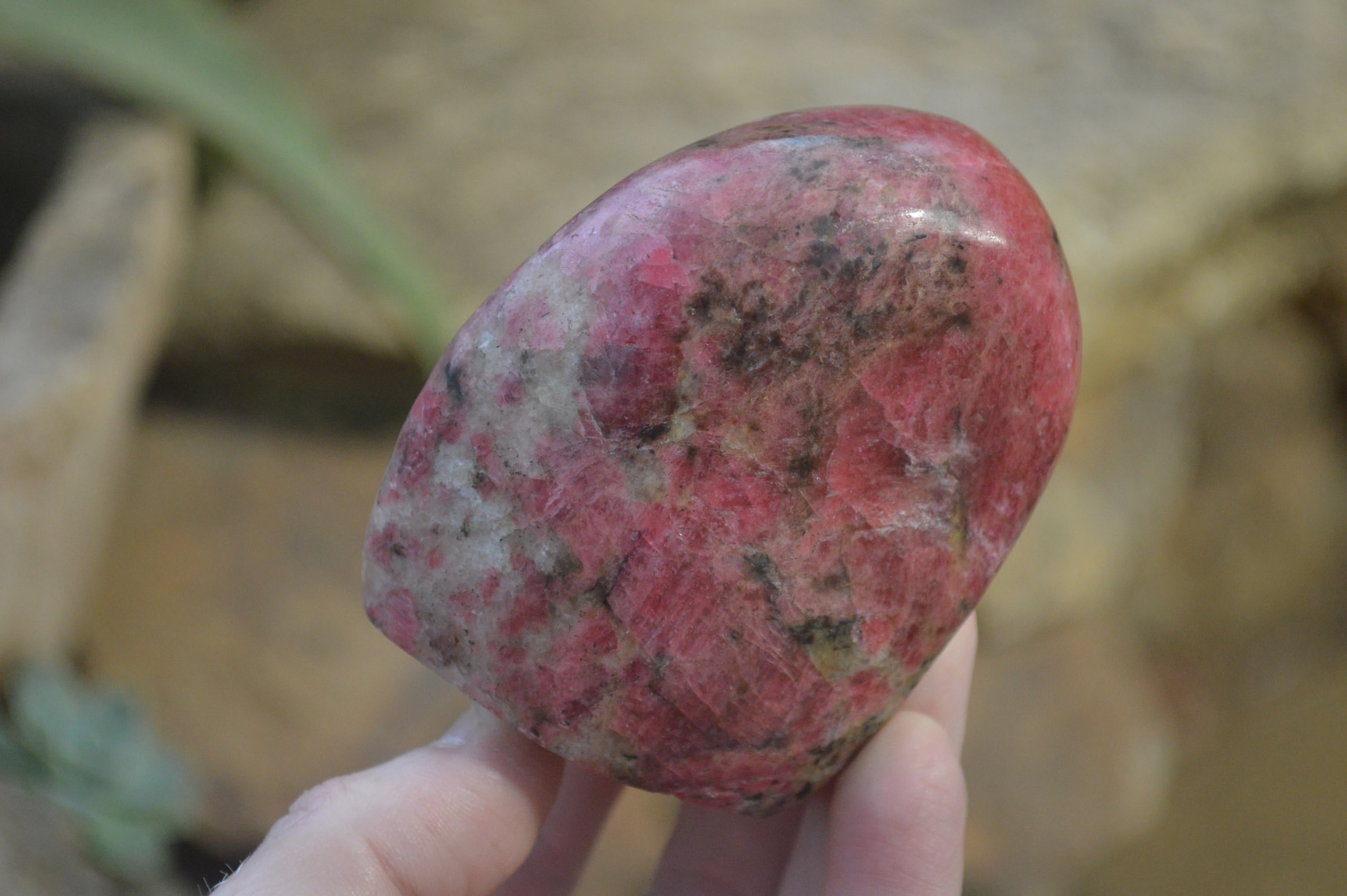 Polished Rhodonite Free Forms x 6 From Zimbabwe - Toprock Gemstones and Minerals 