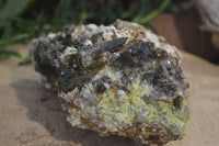 Natural Smokey Morion Crystal with Aegirine and Cluster with Orthoclase x 2 From Zomba, Malawi - Toprock Gemstones and Minerals 