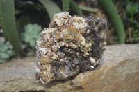 Natural Smokey Morion Crystal with Aegirine and Cluster with Orthoclase x 2 From Zomba, Malawi - Toprock Gemstones and Minerals 