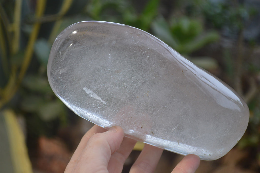 Polished Rock Crystal Quartz Standing Free Forms x 2 from Madagascar - Toprock Gemstones and Minerals 