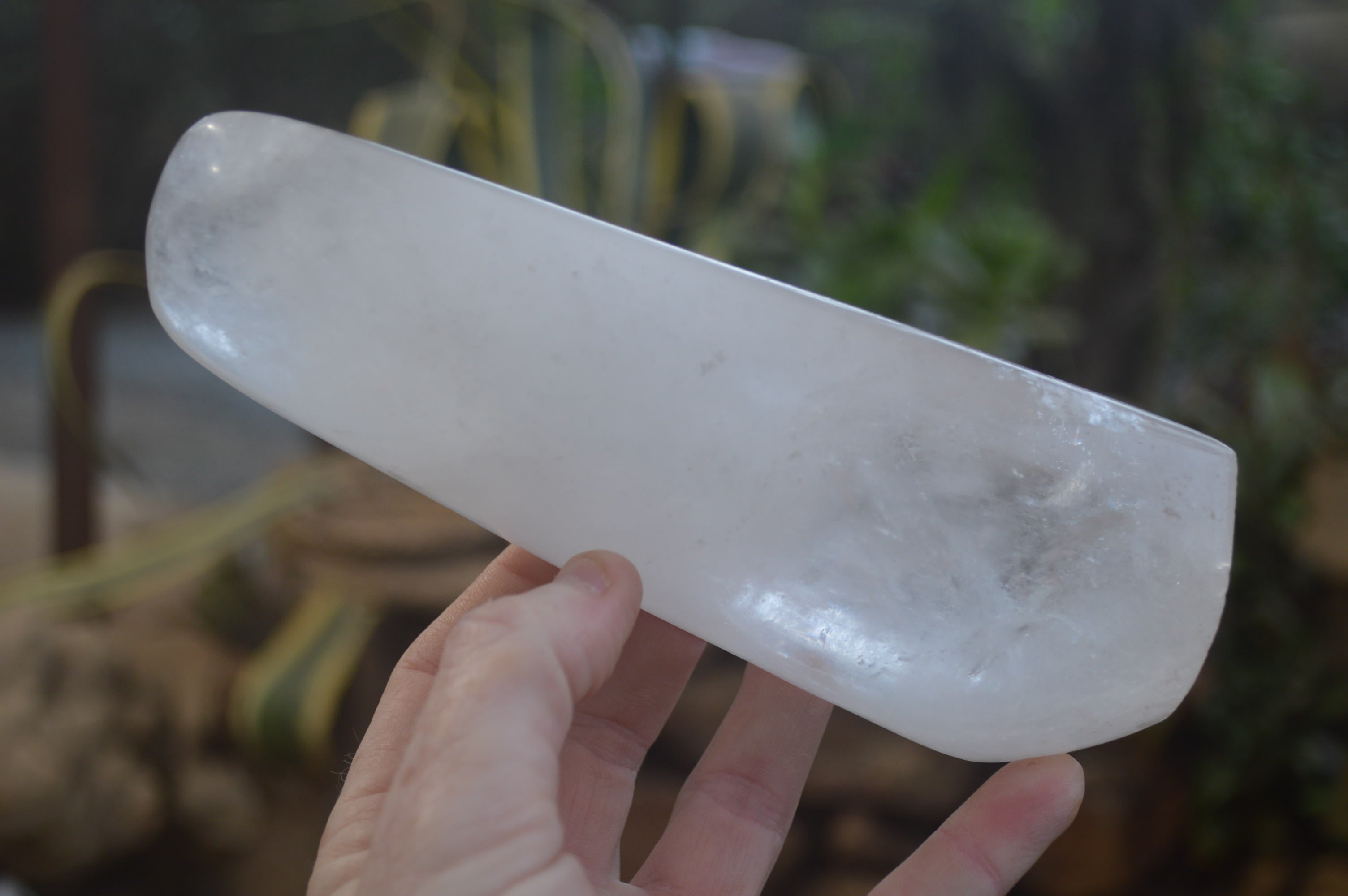 Polished Rock Crystal Quartz Standing Free Forms x 2 from Madagascar - Toprock Gemstones and Minerals 