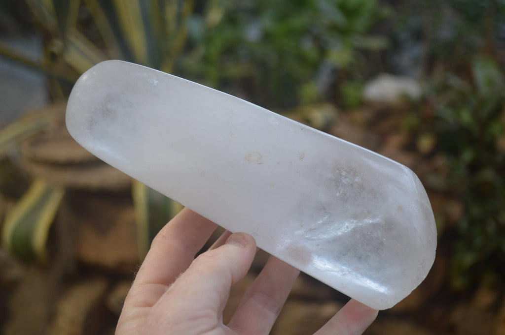 Polished Rock Crystal Quartz Standing Free Forms x 2 from Madagascar - Toprock Gemstones and Minerals 