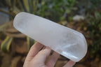 Polished Rock Crystal Quartz Standing Free Forms x 2 from Madagascar - Toprock Gemstones and Minerals 