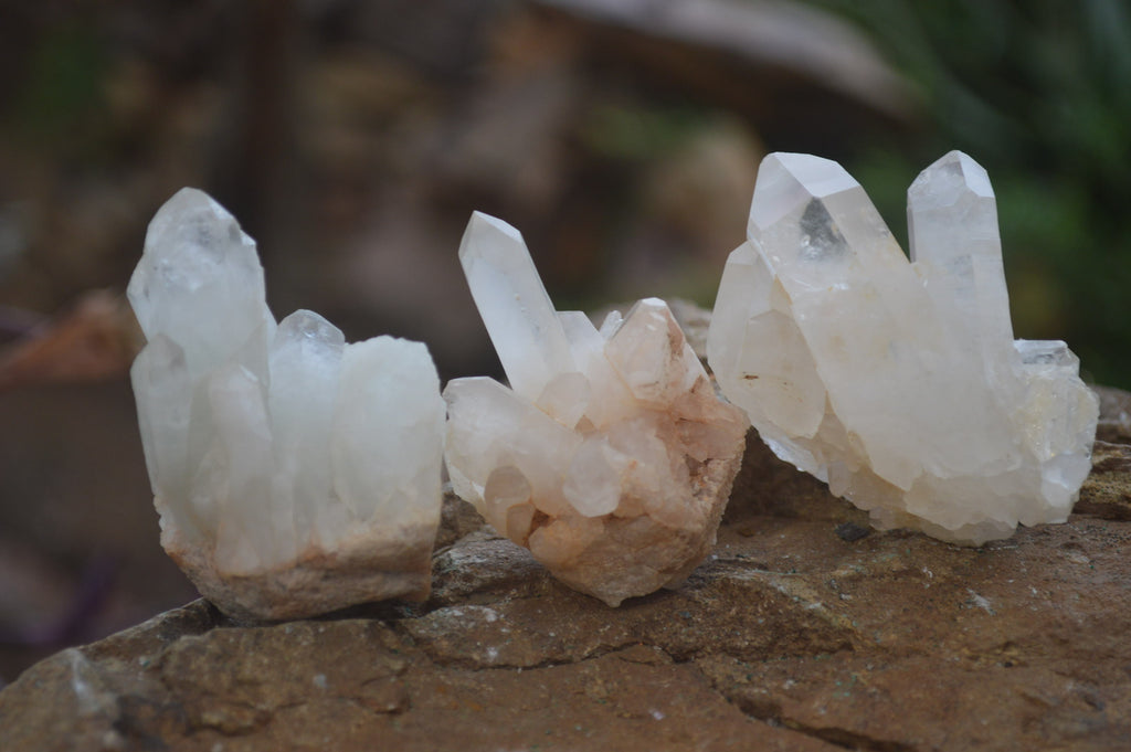 Natural Small Quartz Clusters x 35 From Madagascar - Toprock Gemstones and Minerals 