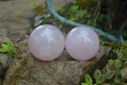 Polished Rose Quartz Sphere-Balls x 4 From Madagascar - Toprock Gemstones and Minerals 