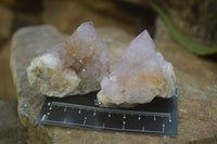 Natural Ametrine Spirit Quartz Clusters x 12 From Boekenhouthoek, South Africa