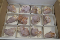 Natural Ametrine Spirit Quartz Clusters x 12 From Boekenhouthoek, South Africa