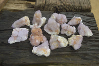 Natural Ametrine Spirit Quartz Clusters x 12 From Boekenhouthoek, South Africa