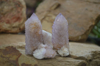 Natural Ametrine Spirit Quartz Clusters x 12 From Boekenhouthoek, South Africa