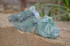 Natural Watermelon Fluorite Cobbed Specimens x 12 From Uis, Namibia - Toprock Gemstones and Minerals 