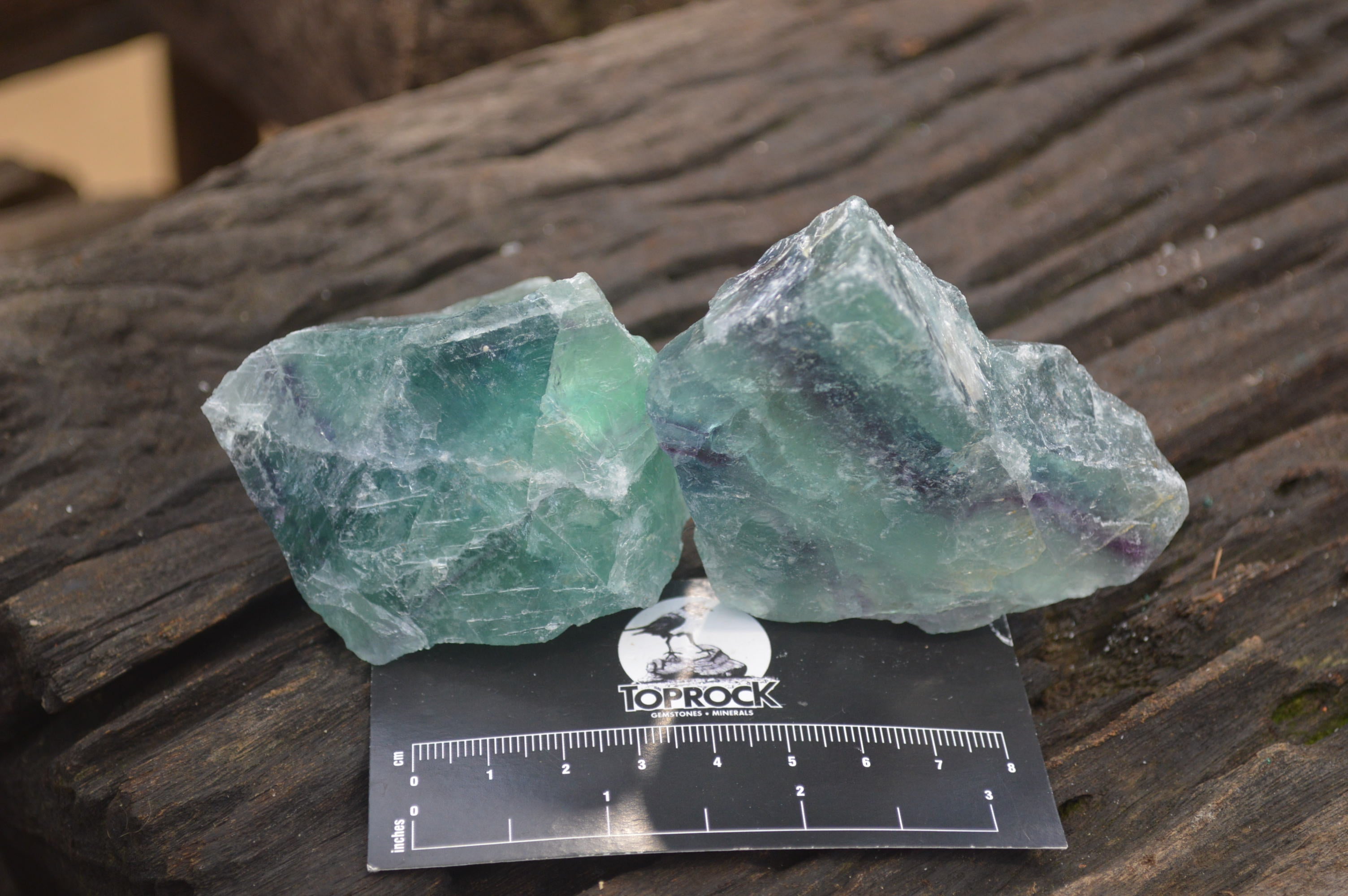 Natural Watermelon Fluorite Cobbed Specimens x 12 From Uis, Namibia - Toprock Gemstones and Minerals 
