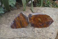 Polished On One Side Nguni Jasper Specimens x 2 From Prieska, South Africa - Toprock Gemstones and Minerals 