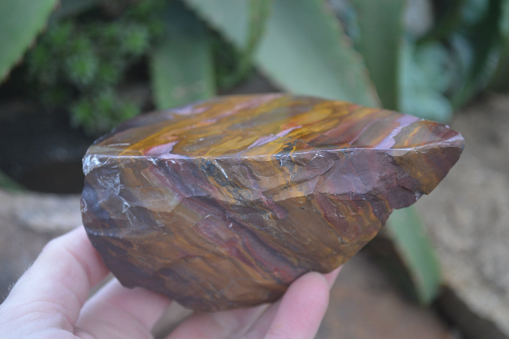 Polished On One Side Nguni Jasper Specimens x 2 From Prieska, South Africa - Toprock Gemstones and Minerals 