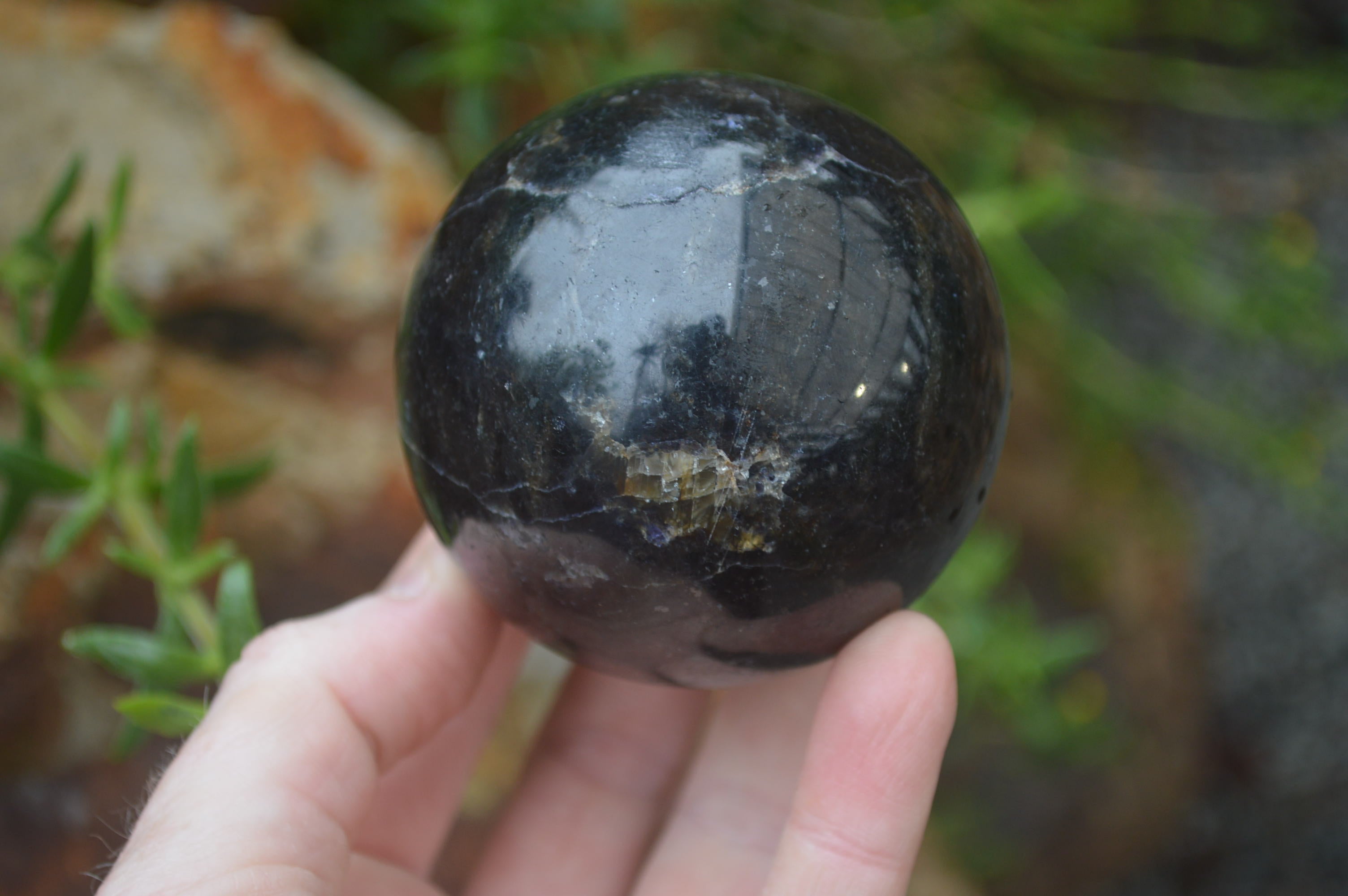 Polished Iolite Water Sapphire Sphere-Balls x 4 From Madagascar - Toprock Gemstones and Minerals 