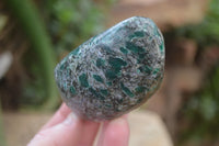 Polished Rare Emerald Mica In Matrix Standing Free Forms x 3 From Mutoko, Zimbabwe - Toprock Gemstones and Minerals 