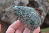 Polished Rare Emerald Mica In Matrix Standing Free Forms x 3 From Mutoko, Zimbabwe - Toprock Gemstones and Minerals 