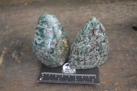 Polished Rare Emerald Mica In Matrix Standing Free Forms x 3 From Mutoko, Zimbabwe - Toprock Gemstones and Minerals 