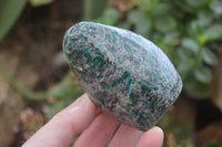 Polished Rare Emerald Mica In Matrix Standing Free Forms x 3 From Mutoko, Zimbabwe - Toprock Gemstones and Minerals 