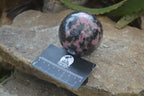 Polished Rhodonite Sphere-Balls x 3 From Ambindavato, Madagascar - Toprock Gemstones and Minerals 